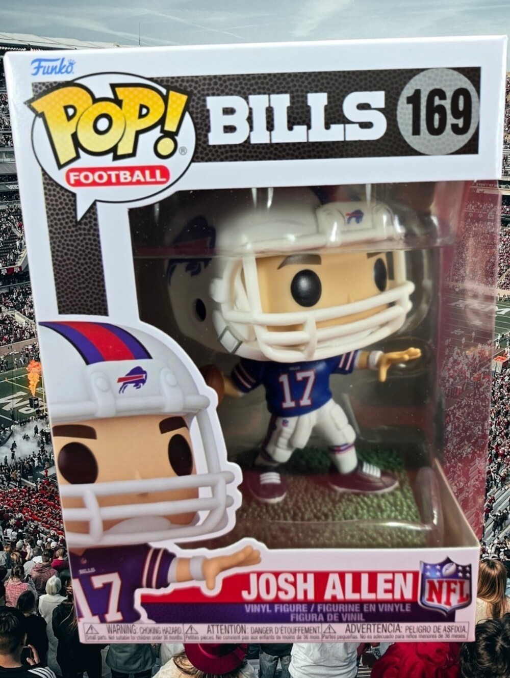 Funko Pop! Football: Josh Allen # 169 (Nib) With Pop Protector